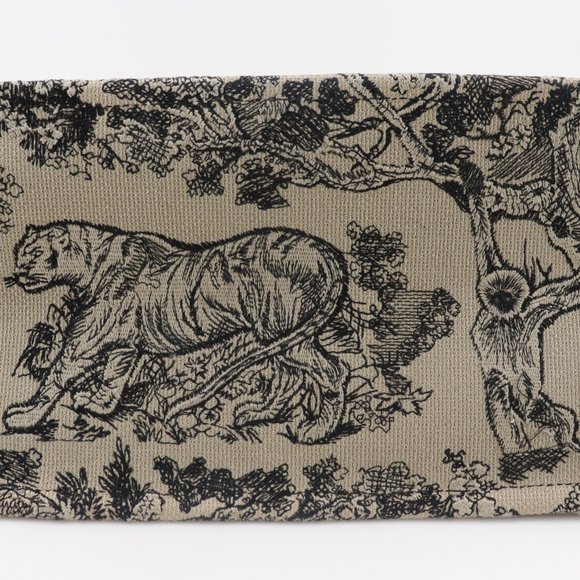 CHRISTIAN DIOR Book Tote Medium Bag Toile de Jouy Embroidery Canvas Beige/Black - Picture 7 of 8
